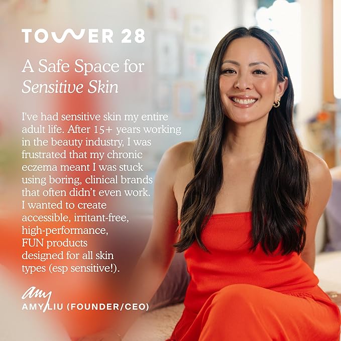 Tower 28 ShineOn Milky Lip Jelly, OAT | Non-Sticky, Vegan Lip Gloss in Milky Peachy Pink | Apricot and Raspberry Seed Oil | Moisturizing, Clean, Cruelty Free