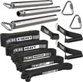 Long Resistance Bands for Working Out Men and Women - Set of 5 Pull-Up Bands, Rubber Handles and Door Anchor - Workout Bands Resistance for Men - Exercise Bands Resistance Bands Set