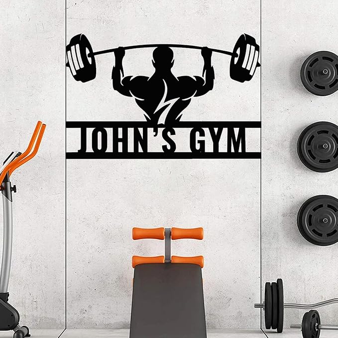 Luxury Personalized Gym Metal Sign, Custom Home Gym Decorations, Gifts for Fitness Lovers, Workout Room Decor, Gym Signs, Christmas Gifts 6