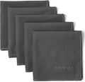 Pocket-Sized Sweat Towels - The Original Sweat Absorbing Handkerchiefs - Quick-Dry Microfiber Sweat Rags for Face, Hands, & Body - Men & Women - Gym, Sports, and Work (Dark Grey: 5 Pack)