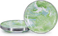 Set of 4 Modern Monet patterned enamelware appetizer plates