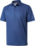 Men's Ironwave Fitness striped performance short sleeve golf polo shirt