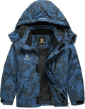 Keevoom Boys Winter Coat Ski Jacket Windproof Kids Snowboard Warm Fleece Snow Coat Waterproof Outdoor Hooded Ski Coats