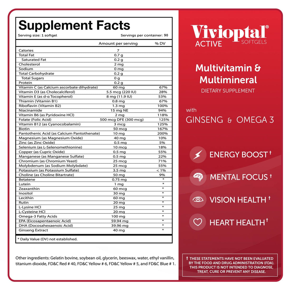 Active Multivitamin & Multimineral Supplement - 1 Year Supply
