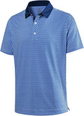 Men's short sleeve quick dry performance golf polo shirt in athletic fit