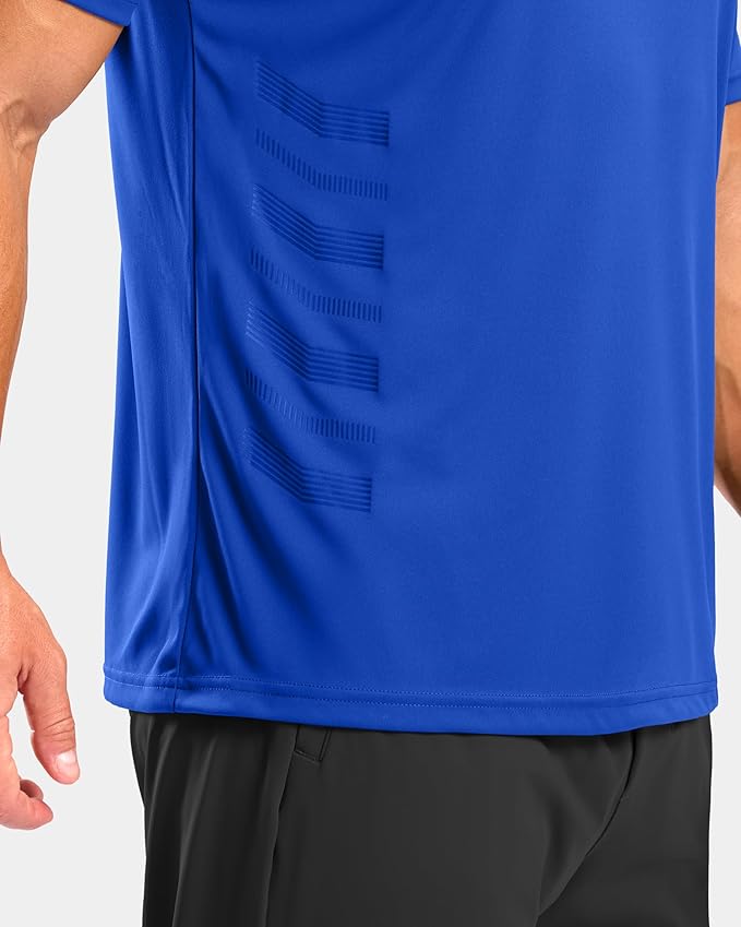 Men's Quick-Dry Athletic Short Sleeve Running & Workout Gym Shirt
