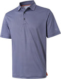 Men's Ironwave Fitness striped moisture-wicking performance golf polo shirt