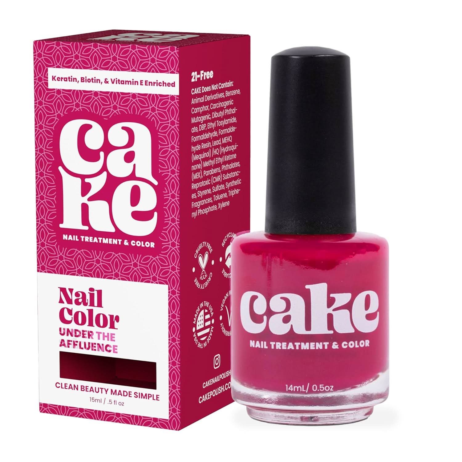 Nail Strengthening Polish - Under the Affluence Deep Burgundy