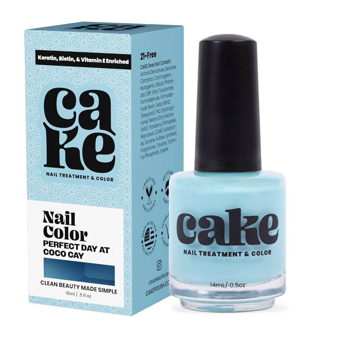 Nail Strengthening Polish - Perfect Day at CoCo Cay, Non-Toxic