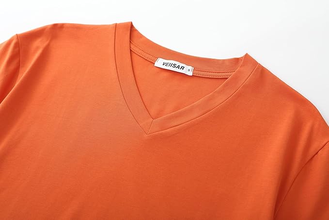 Men’s Modern Fitted V-Neck T-Shirt Premium Comfort Undershirt
