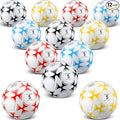 Lenwen 12 Pcs Soccer Balls with Pump Bulk Official Size 5 4 3 Kids Teen Adult Indoor Outdoor Sports Soccer Ball Toddler Youth Gift for Training Game Practice Christmas Operation