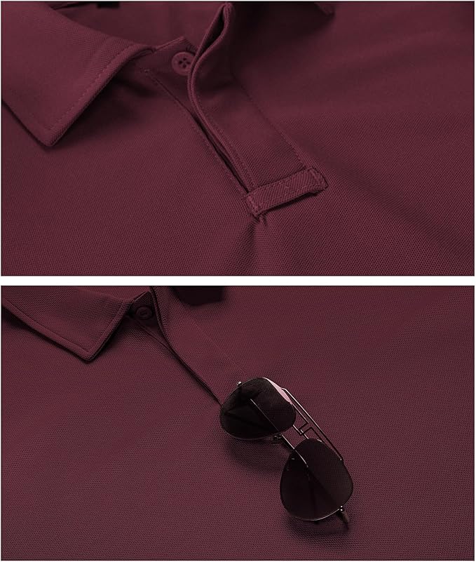 Performance Short Sleeve Tactical Golf Polo Shirt for Men
