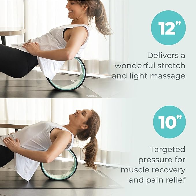 Chirp Wheel+ Foam Roller 5-Pack - Targeted Back Foam Roller for Back Pain Relief, Deep Tissue Muscle Massage, Trigger Point Round Foam Roller