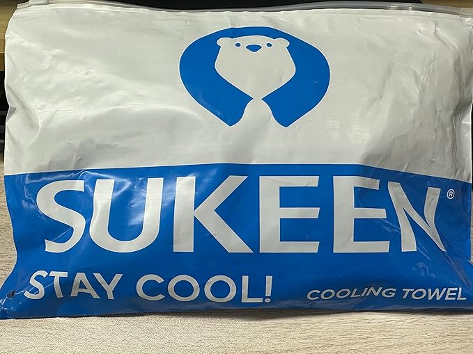 Sukeen 10 Pack Cooling Towels (40"x12") for Sweat, Quick-Drying Neck Cooling Wraps, Soft Breathable Cooling Towels for Neck and Face, Chilly SportsTowel for Yoga, Sport, Running, Workout