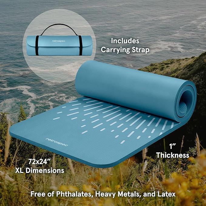 Retrospec Solana 1 inch Yoga Mat