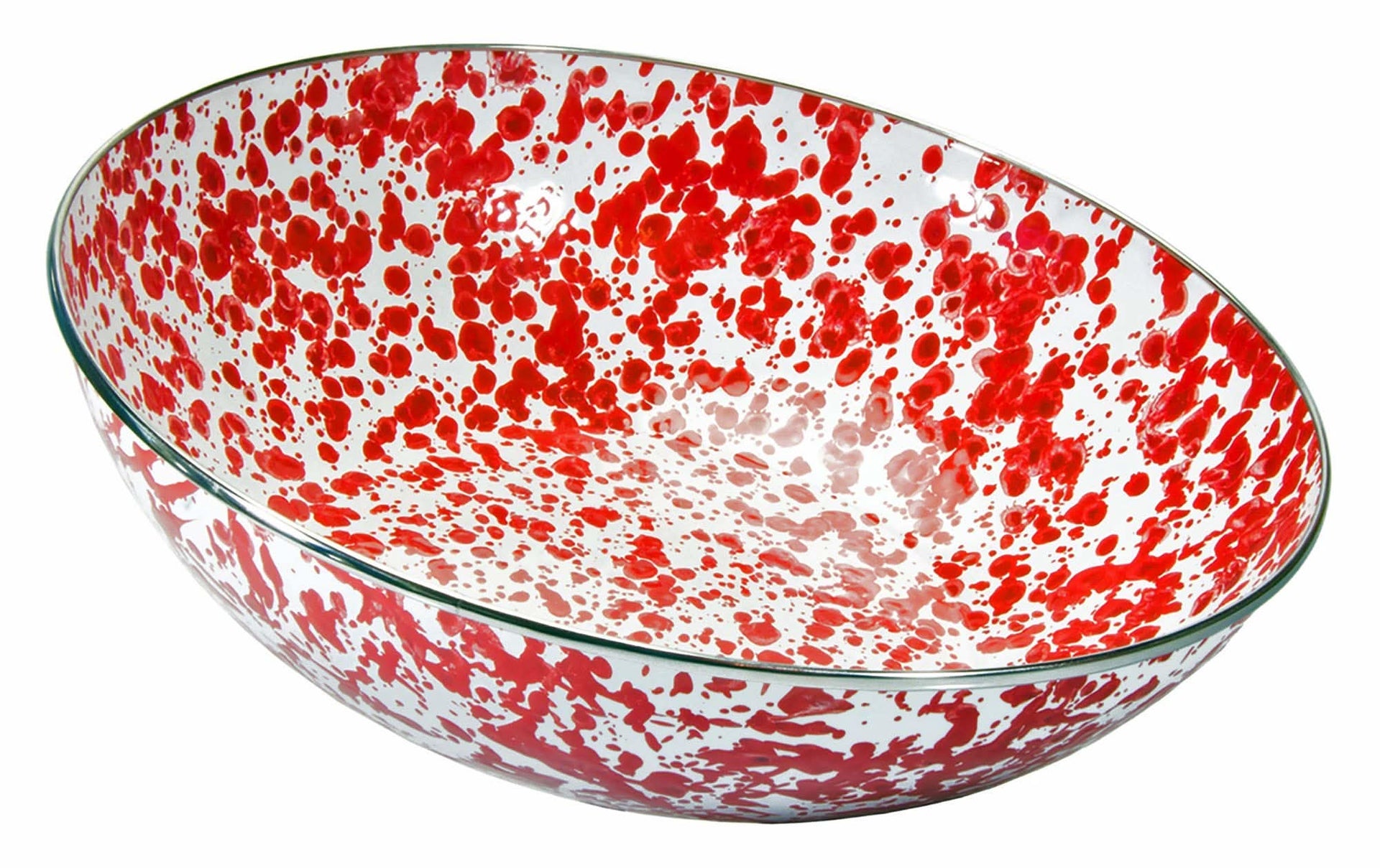 Vibrant Enamelware Catering Bowl for Elegant Serving