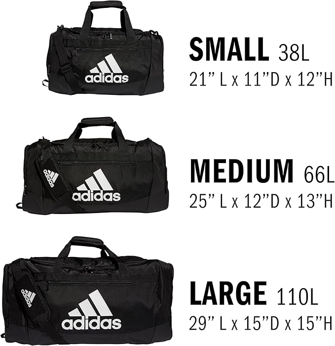adidas Unisex Defender 4.0 Gym Duffel Bag for Men and Women, Two Tone White-Clear Onix/Linen Green, Small (38L)