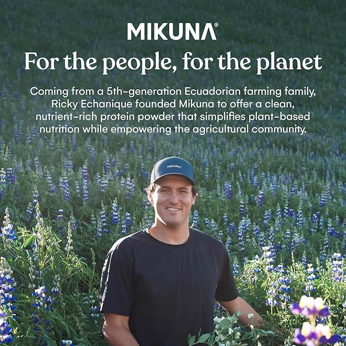 Mikuna Vegan Protein Powder (Vanilla, 15 Servings) - Plant Based Chocho Superfood Protein - Dairy Free Protein Powder Packed with Vitamins, Minerals & Fiber - Gluten, Keto & Lectin-Free