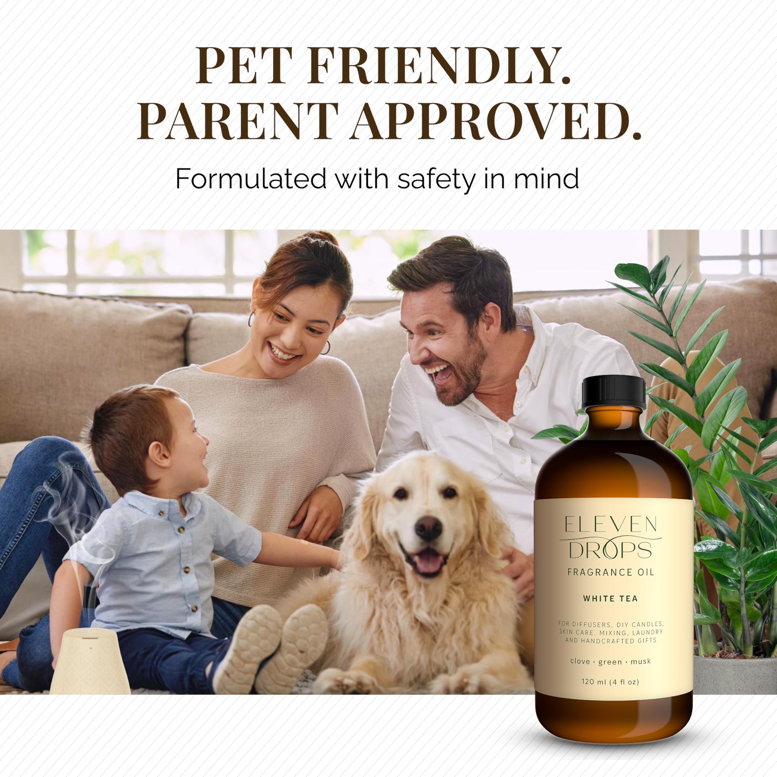 White Tea Essential Diffuser Oil - Premium Luxurious Fragrance Oil