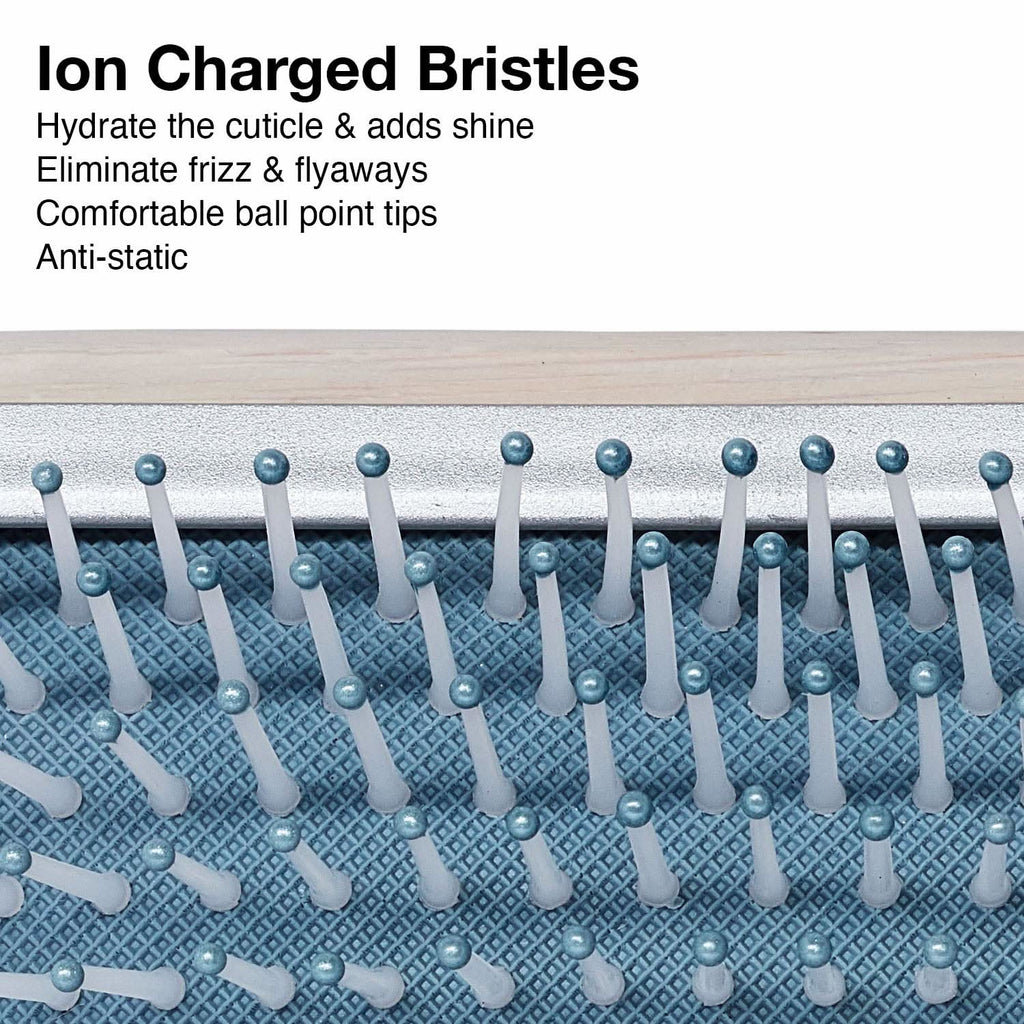 Eco-Friendly Bamboo Paddle Hair Brush with Ionic Bristles