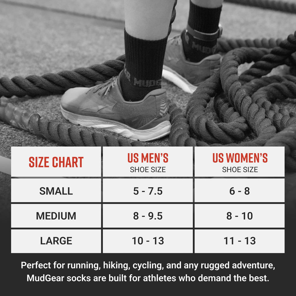 5" Crew Height Trail Running Sock (Gray/Black)