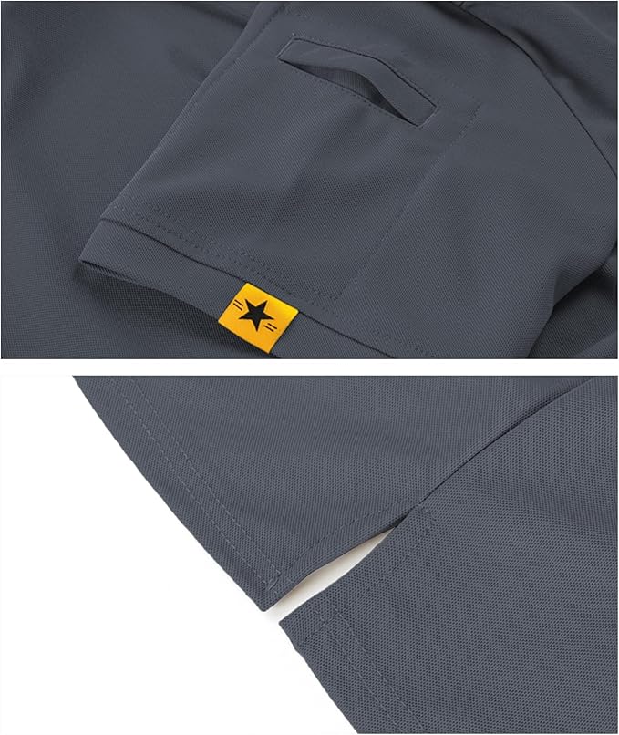 Performance Short Sleeve Tactical Golf Polo Shirt for Men