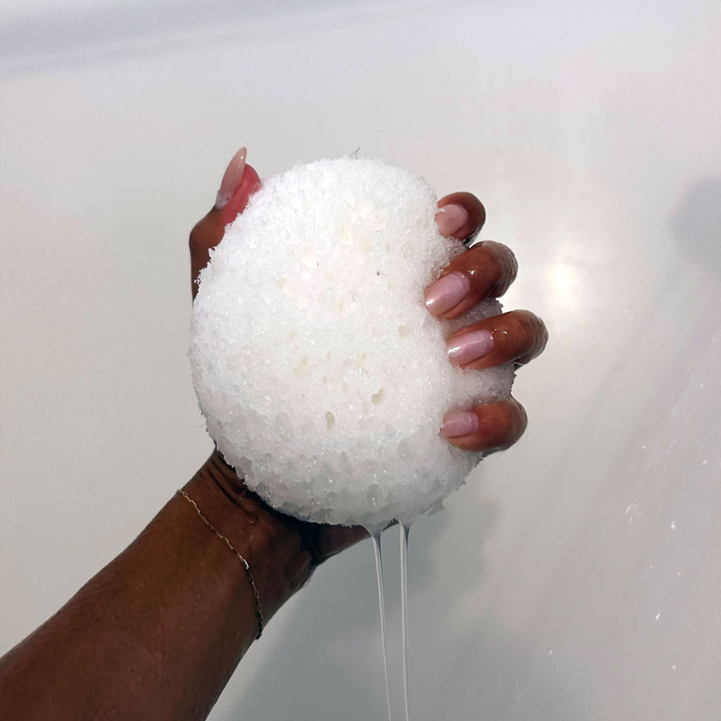Exfoliating Body Buffer Sponge with Exotic Perfume Essence - 2 Pack