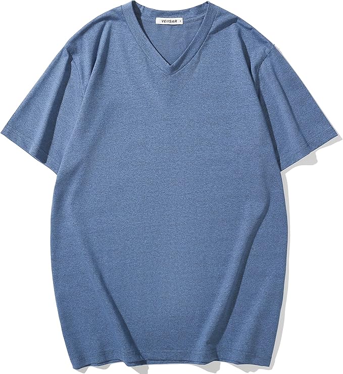 Men’s Modern Fitted V-Neck T-Shirt Premium Comfort Undershirt