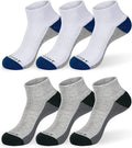 MONFOOT Men's/Women's 6 Pairs Daily Cushion Comfort Fit Performance Quarter Ankle Socks Multipack