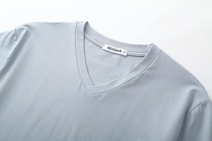 Men’s Modern Fitted V-Neck T-Shirt Premium Comfort Undershirt