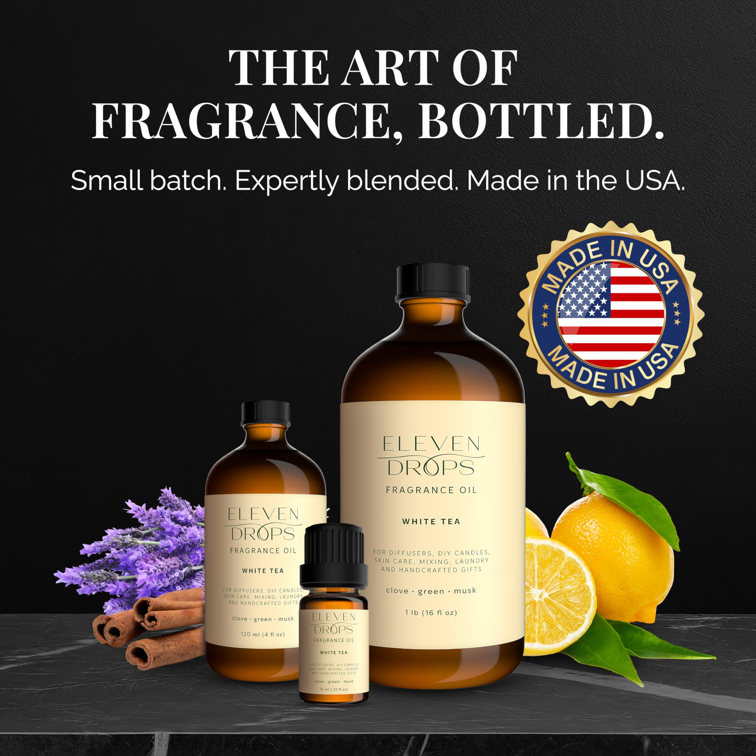 White Tea Essential Diffuser Oil - Premium Luxurious Fragrance Oil