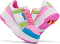 Roller Skate Shoes for Kids Girls Boys Detachable Wheeled Fashion Sneakers