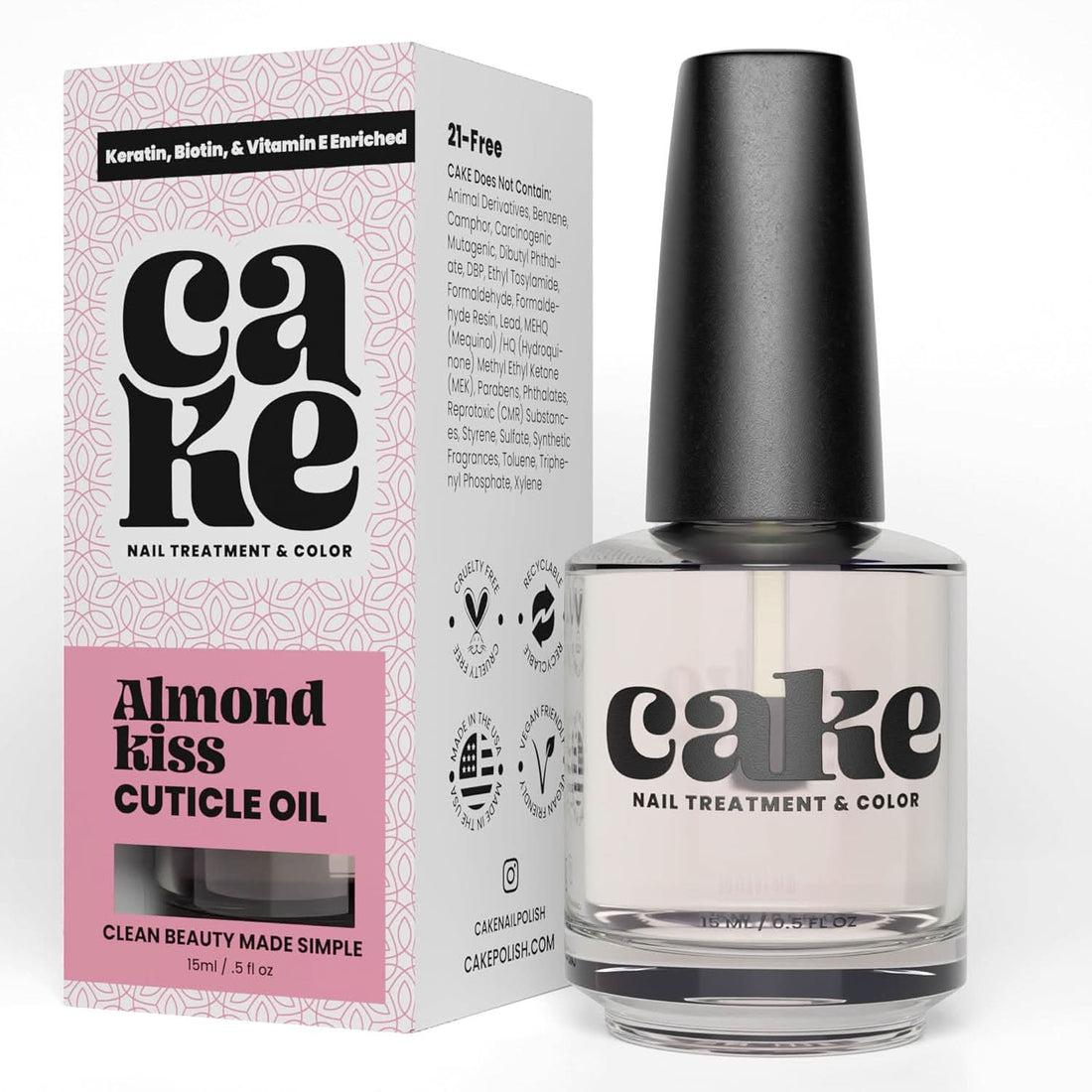 Cake Polish Super Dry Quick Dry Top Coat 0.5 fl oz bottle for salon-quality finish