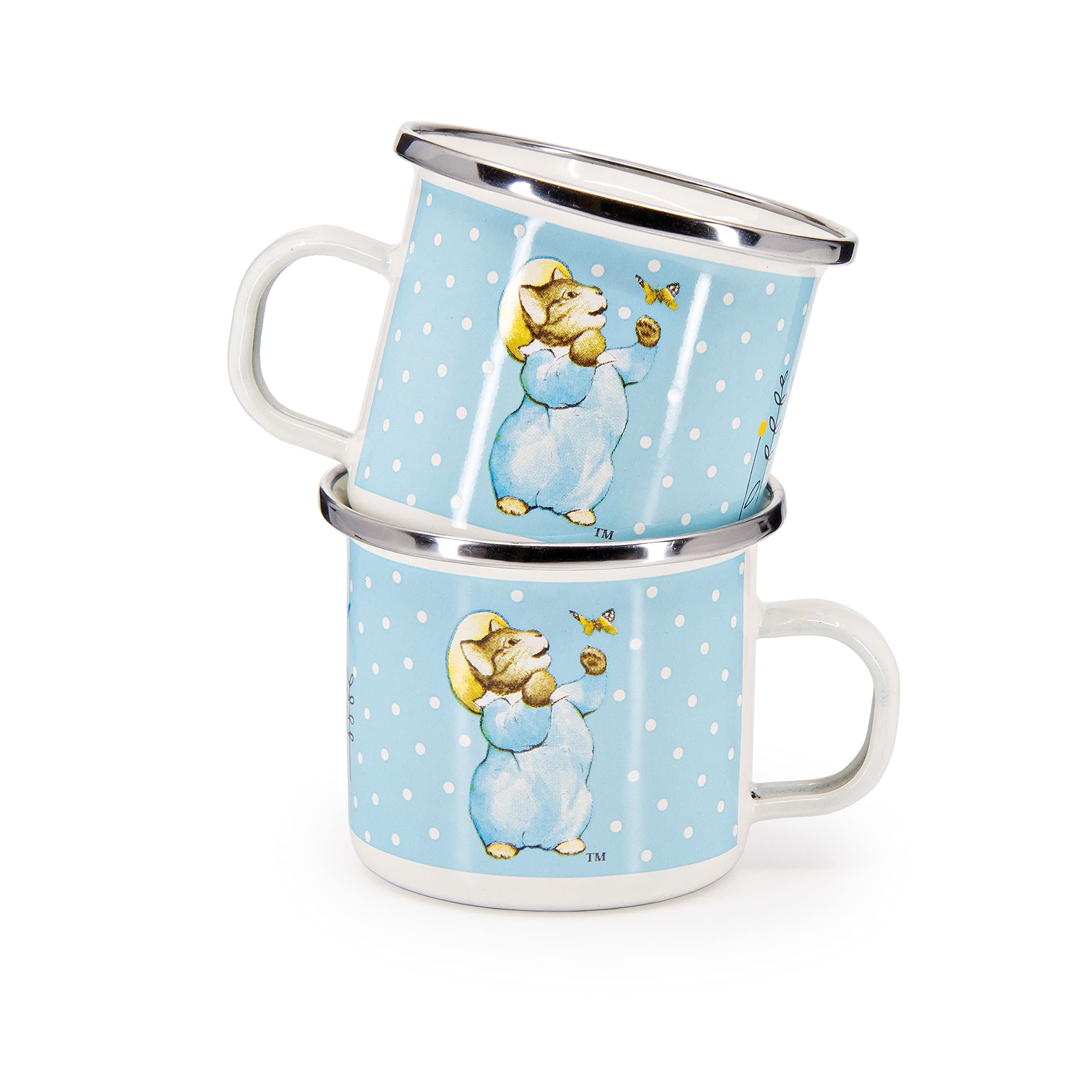 Golden Rabbit Enamelware 3-Piece Child Dinner Set – Durable & Non-Toxic