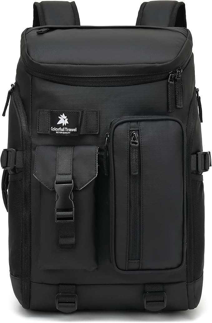 Kalesi Gym Duffle Tennis Bag Backpack 4-Way Waterproof with Shoes Compartment for travel Sport Hiking laptop (Black 02)
