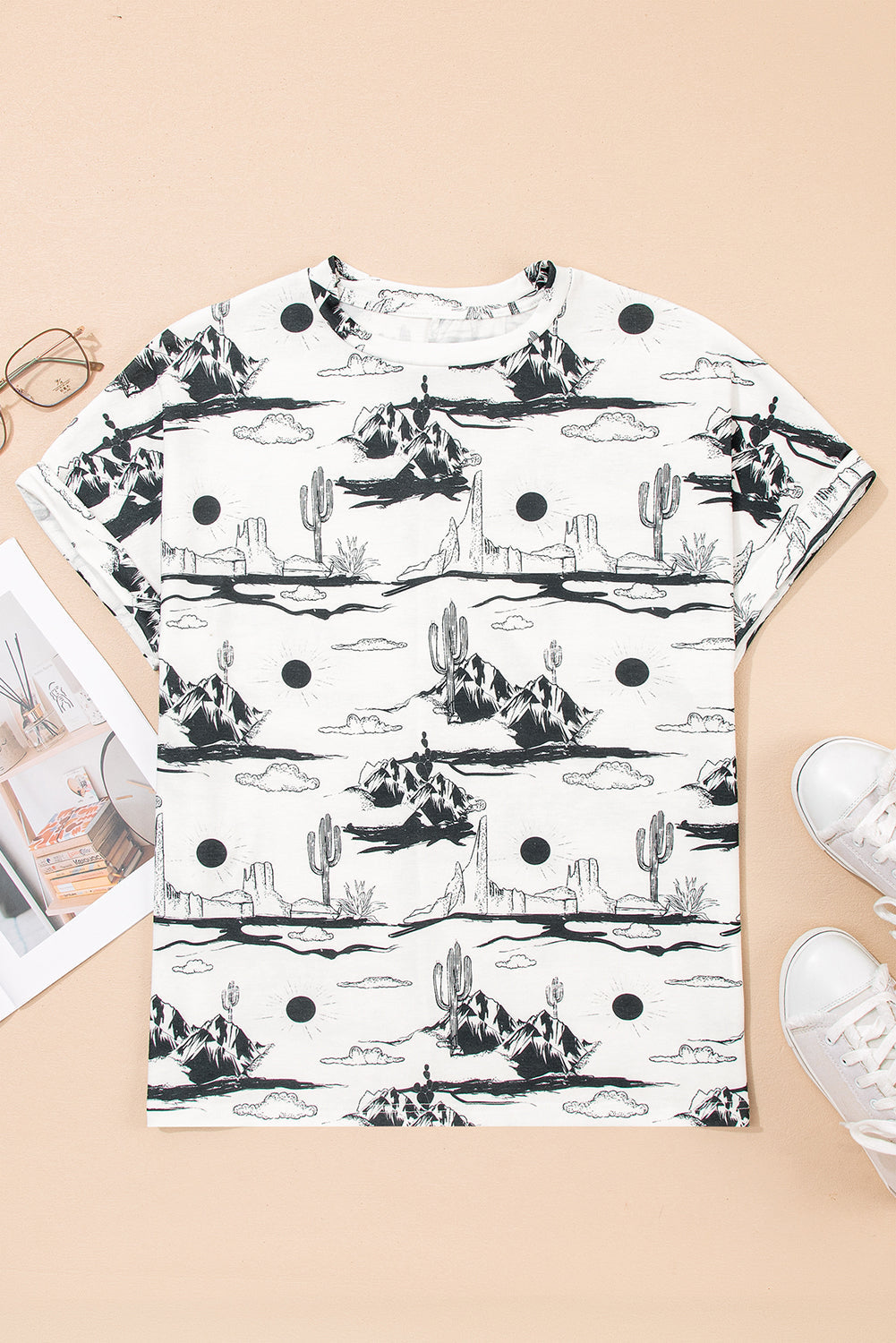 Desert Sand Short Sleeve Knit Top