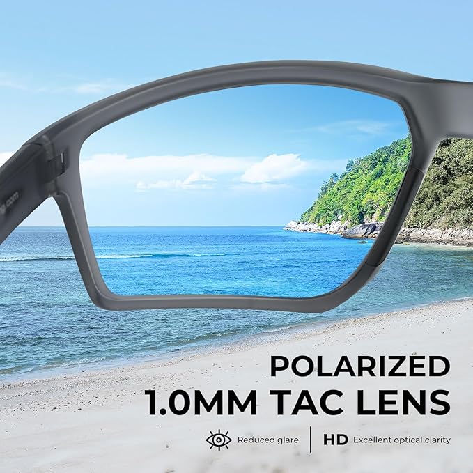KastKing Osage Polarized Sport Sunglasses for Men and Women, Ideal for Driving Fishing Cycling Running, UV Protection