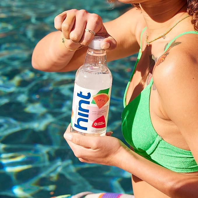 Hint Bottled Water, Crisp Apple and Watermelon - Purified Flavored Water with Zero Calories, Sugar Free, Natural Flavors - 16 Fl Oz (Pack of 24)