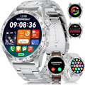 Smart Watches for Men Women, 1.43" Bluetooth Call Sports Smart Watch, Waterproof Fitness Tracker with 110+ Sports Modes/Heart Rate/Sleep Monitor, Fitness Smart Watch for Android & iPhone(3 Straps)