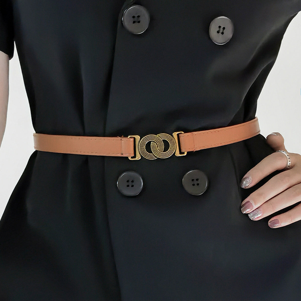Alloy Buckle PU Belt | Women's Leather Style Belt