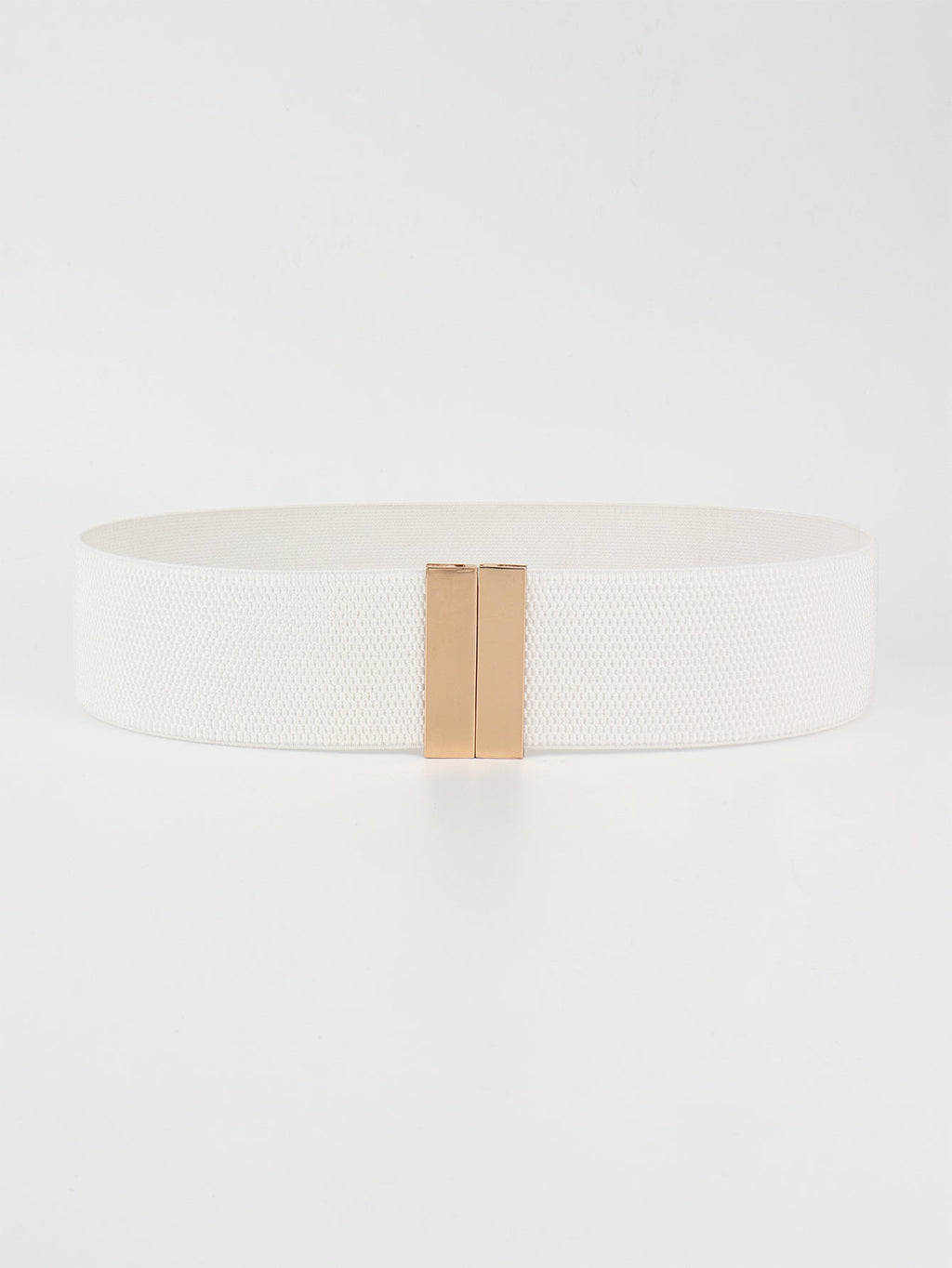 Alloy Buckle Elastic Belt - Stretch Waist Belt Women