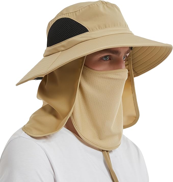 EINSKEY Wide Brim Sun Hat, UPF 50+ UV Protection Waterproof Packable Bucket Hat for Men & Women, Fishing Hiking Beach Garden