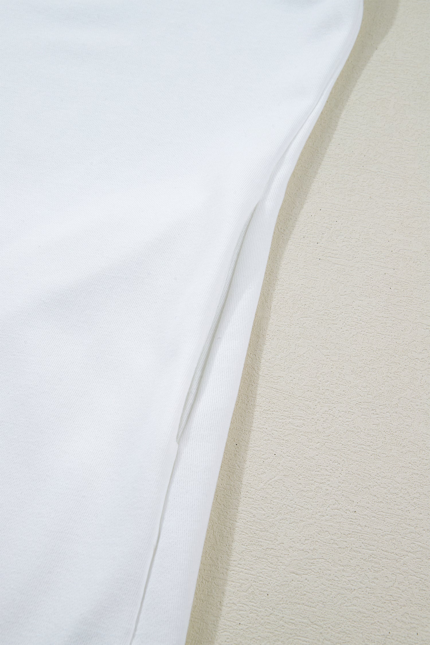 White Contrasted Striped Patchwork Split Neck Ruffle Trim Sleeveless Dress