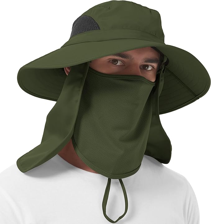 EINSKEY Wide Brim Sun Hat, UPF 50+ UV Protection Waterproof Packable Bucket Hat for Men & Women, Fishing Hiking Beach Garden