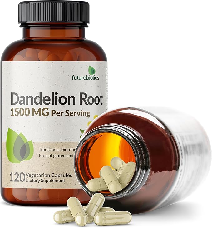 Futurebiotics Dandelion Root 1500 MG per Serving Traditional Diuretic Herb, Non-GMO, 120 Vegetarian Capsules