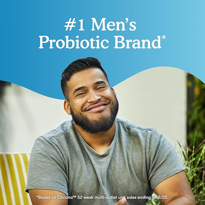 Garden of Life Probiotics for Men, Dr Formulated 50 Billion CFU 15 Probiotics for Digestive Health + Organic Prebiotic Fiber, Colon & Immune Support, Daily Gas Relief, Shelf Stable, 30 Capsules