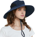 EINSKEY Wide Brim Sun Hat, UPF 50+ UV Protection Waterproof Packable Bucket Hat for Men & Women, Fishing Hiking Beach Garden