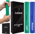 Logest Twist Hand Exerciser Bars for Physical Therapy - Relieves Tendonitis Pain & Improve Grip Strength - Tennis Elbow, Golfer's Elbow, Tendonitis, Wrist, Forearms Pain Relief Hand Therapy Bar
