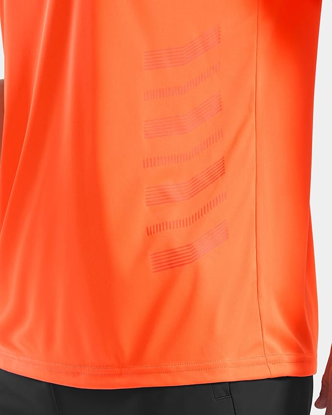Men's Quick-Dry Athletic Short Sleeve Running & Workout Gym Shirt