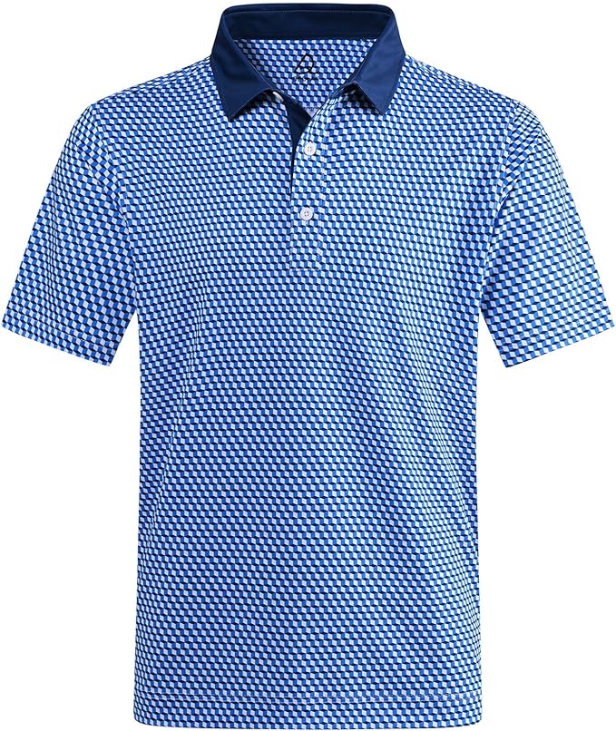Men's Quick Dry Golf Polo Shirt Short Sleeve Athletic Performance